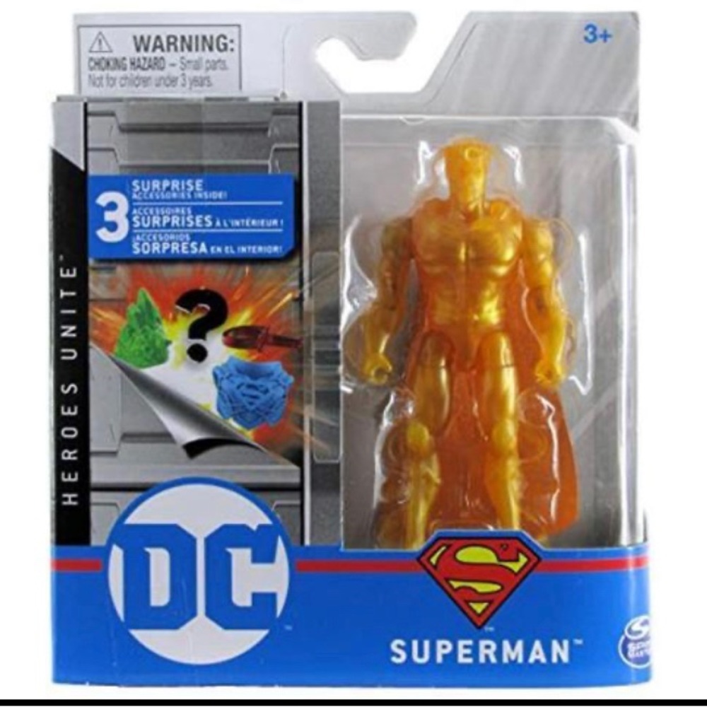 DC heroes unite 2020 superman (gold chase) 4-inch action figure NWT